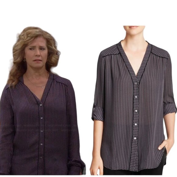 Theory "Wore on TV" by Vanessa on Last Man Standing Show Long Sleeve Sil… - Picture 1 of 9